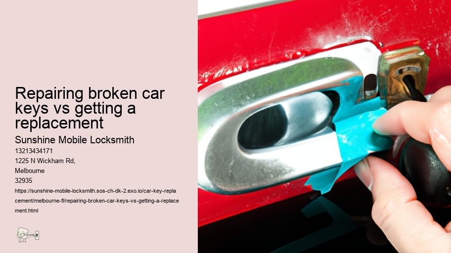 Repairing broken car keys vs getting a replacement